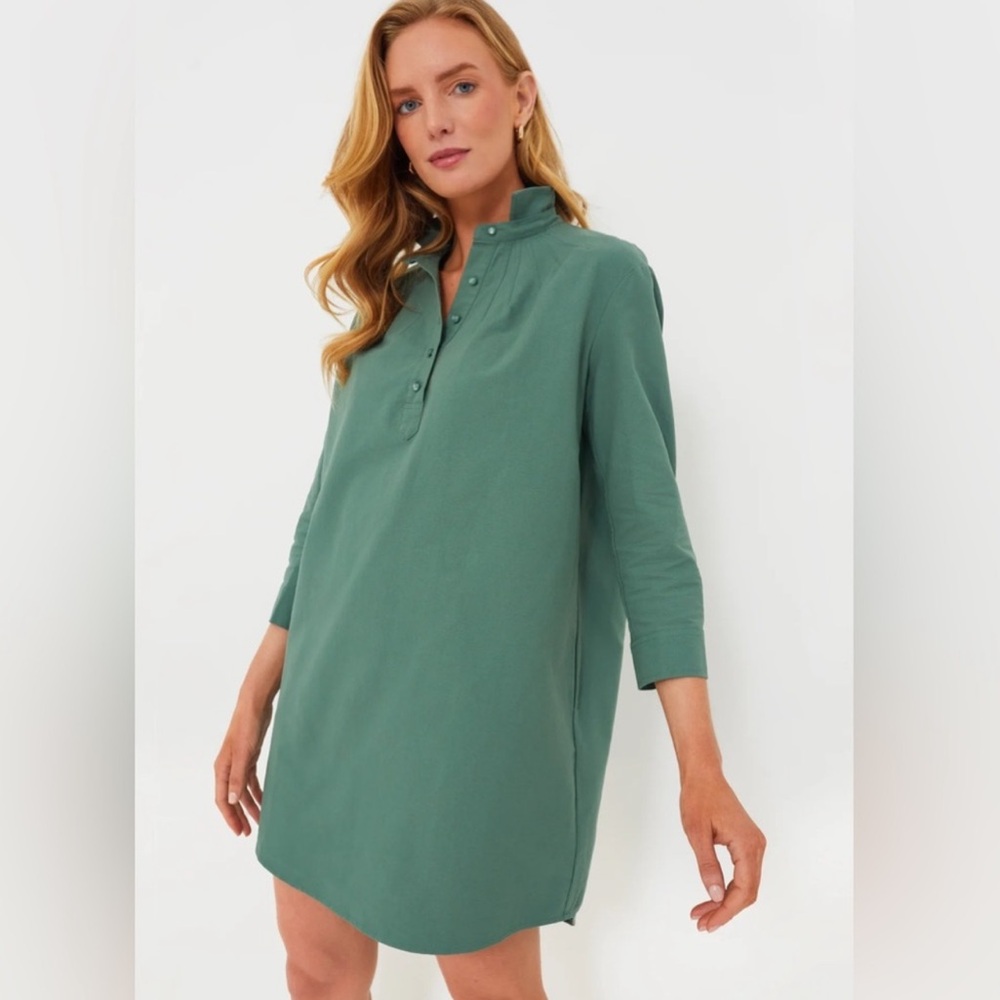 Tuckernuck Green Shirt Dress